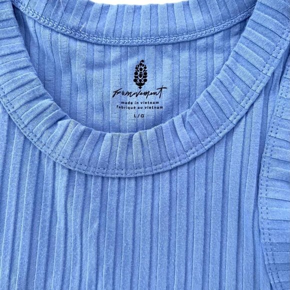 Free People Movement  Blissed Out Racerback Tank Top Blue - Picture 5 of 6